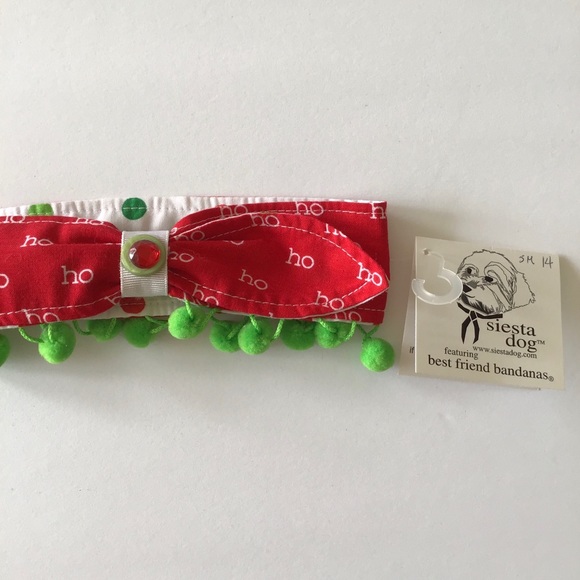 PET CHRISTMAS BANDANA COLLAR NWT SMALL - Picture 2 of 12